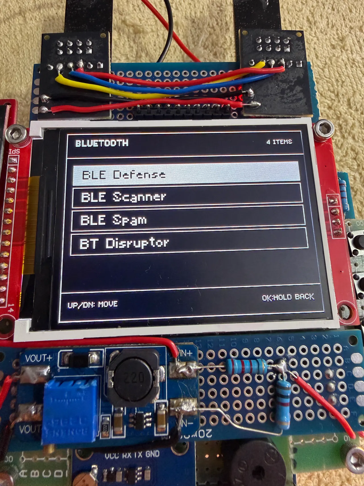 Cyberdeck Bluetooth screen