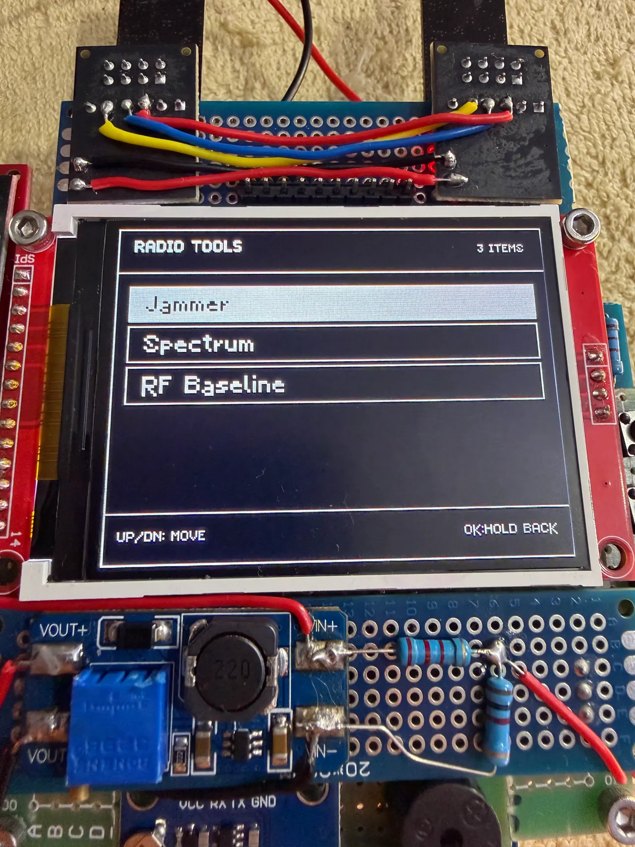 Cyberdeck radio tools screen