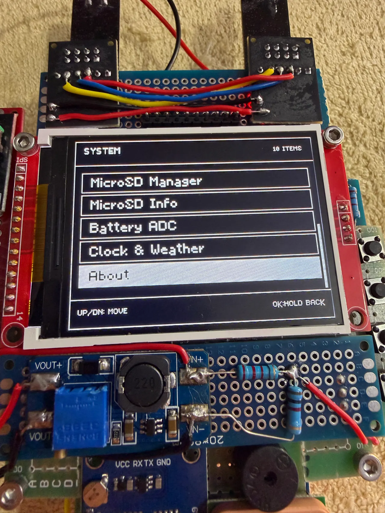 Cyberdeck system tools screen