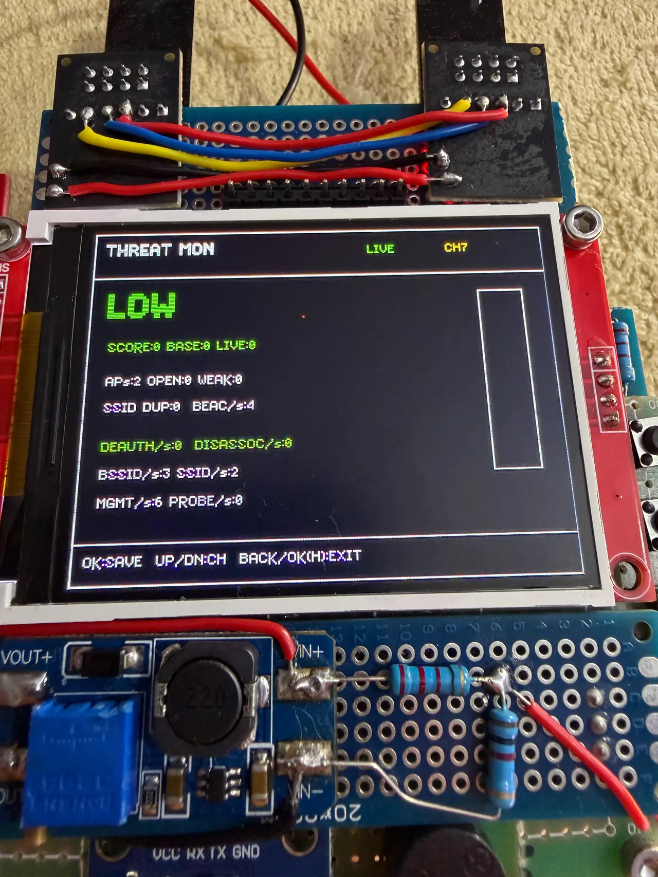 Cyberdeck threat monitor screen