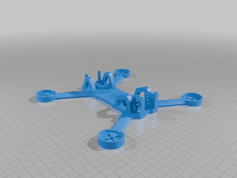 3D-printed racing drone frame